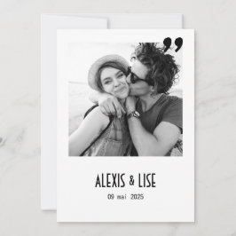 Huwelijksaankondiging Apostrophe Kaart