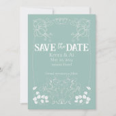 Huwelijksaankondiging, Art Nouveau Kaart (Voorkant)