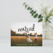 huwelijksaankondiging briefkaart (Staand voorkant)