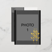 Huwelijksaankondiging Folie Post Kaart (Voorkant / Achterkant)