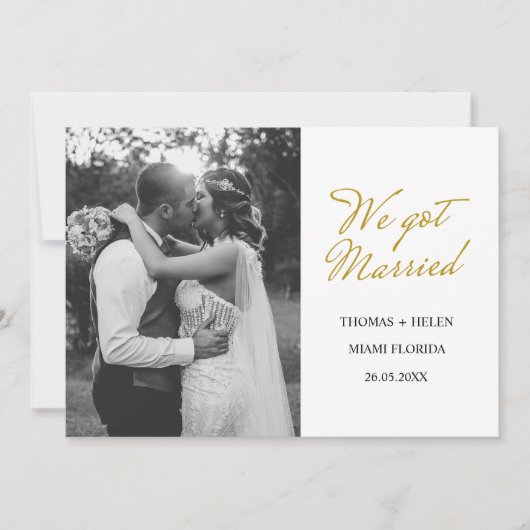 Huwelijksaankondiging Kaart (Voorkant)