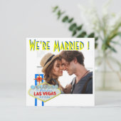 Huwelijksaankondiging Las Vegas-huwelijken  Aankondiging (Staand voorkant)