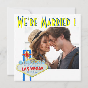 Huwelijksaankondiging Las Vegas-huwelijken  Aankondiging