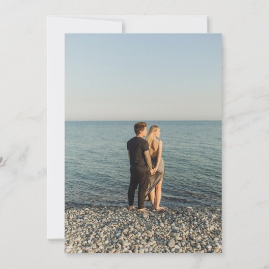 Huwelijksaankondiging Met Foto Kaart (Achterkant)