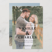 Huwelijksaankondiging Met Foto Kaart (Voorkant / Achterkant)