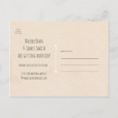 Huwelijksaankondiging met Oude Boom & Nachtverlich Aankondigingskaart (Achterkant)