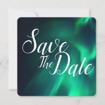 Huwelijksaankondiging Noorderlicht Save The Date