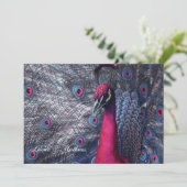 Huwelijksaankondiging Pauw Kaart (Staand voorkant)