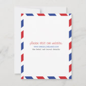 Huwelijksaankondiging per Luchtpost Kaart (Achterkant)