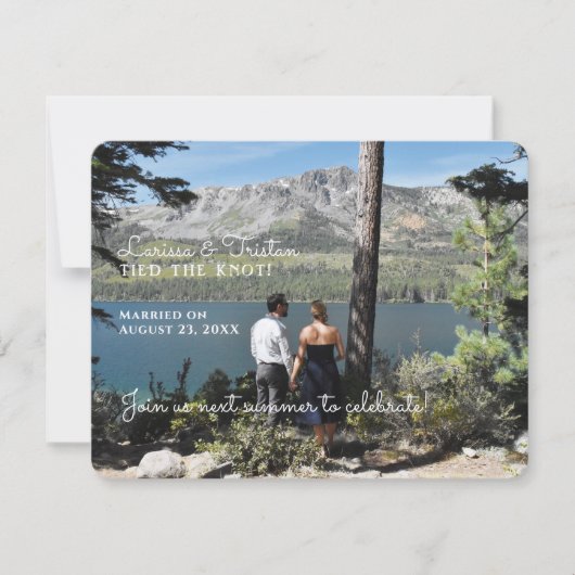 Huwelijksaankondiging Save the Date (Voorkant)