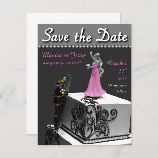 Huwelijksaankondiging 'Save The Date' Save The Date (Voorkant / Achterkant)