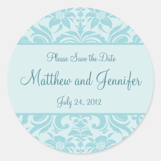 Huwelijksaankondiging Save the Date Sticker (Voorkant)