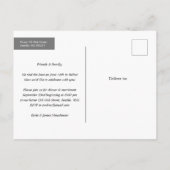 Huwelijksaankondiging van meneer en mevrouw aankondigingskaart (Achterkant)