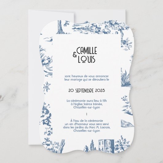 Huwelijksaankondiging Victoria Kaart (Voorkant)