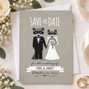 Huwelijksaankondiging Wasberen Bewaar de Datum Save The Date