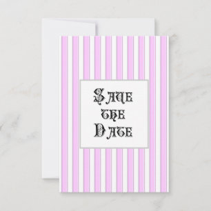 Huwelijksaankondigingen met roze streep op maat aankondiging