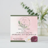 Huwelijksaankondigingskaart op maat aankondiging (Staand voorkant)