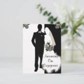 Huwelijksaankondigingskaarten Aankondiging (Staand voorkant)