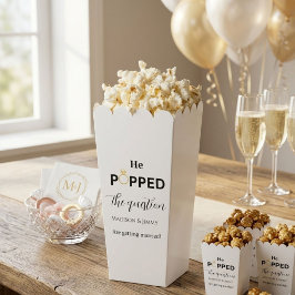 Huwelijksaanzoek feest cadeautje, hij heeft haar t bedankdoosjes