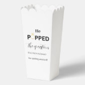 Huwelijksaanzoek feest favor, hij heeft haar ten h bedankdoosjes (Voorkant)