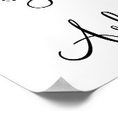 Huwelijksaanzoek foto prop bord "Hij Vroeg" Poster (Hoek)