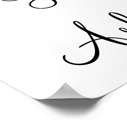 Huwelijksaanzoek foto prop bord "Hij Vroeg" Poster (Hoek)