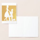 Huwelijksaanzoek in goud folie kaarten (Display)