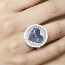 Huwelijksaanzoek Sapphire Hart Ring