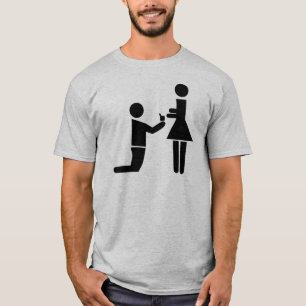 huwelijksaanzoek t-shirt