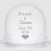 Huwelijksaanzoek trouwdatum sneeuwbol (Achterkant)