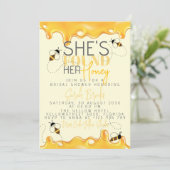 Huwelijksaanzoek Uitnodiging Honingbij (Staand voorkant)