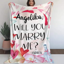 Huwelijksaanzoek | Wil je met me trouwen? Aangepas Sherpa Deken