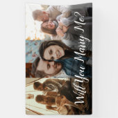 Huwelijksaanzoek zal je met me trouwen 3 kleuren f spandoek (Verticaal)