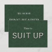 Huwelijksaanzoekkaart voor ringdrager bedankkaart (Voorkant / Achterkant)