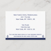 Huwelijksaccommodatie Zakelijke Kaarten met Scheep (Achterkant)