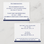 Huwelijksaccommodatie Zakelijke Kaarten met Scheep (Voorkant / Achterkant)