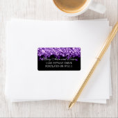 Huwelijksadres Paarse Lichten Etiket (Insitu)