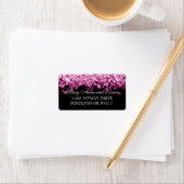 Huwelijksadres Roze Lichten Etiket (Insitu)