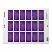 Huwelijksadres Sparkling Lines Paarse Etiket (Full Sheet)