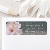 Huwelijksadreslabel - Tropische strandbestemming Etiket (Insitu)