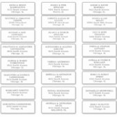 Huwelijksadreslabels Gesneden Vinyl Sticker (Voorkant)