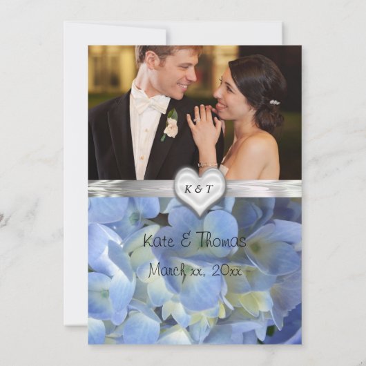 Huwelijksadvies en opmerkingen Hydrangea Kaart (Achterkant)