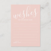 Huwelijksadvies en -wensen kaart in modern script (Voorkant)