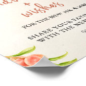 Huwelijksadvies en wensen Kaart Poster (Hoek)