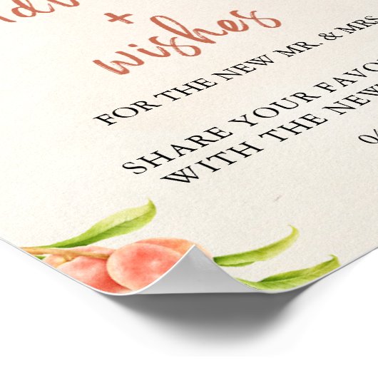 Huwelijksadvies en wensen Kaart Poster (Hoek)