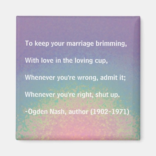 Huwelijksadvies - magneet (Voorkant)