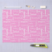 Huwelijksadvies Typografisch Patroon Trouwwinkel Tissuepapier (Craft)