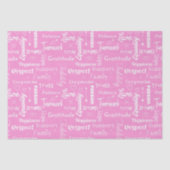 Huwelijksadvies Typografisch Patroon Trouwwinkel Tissuepapier (Voorkant)