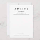 Huwelijksadvieskaart met script kaart (Voorkant)