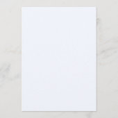 Huwelijksadvieskaart met script kaart (Achterkant)